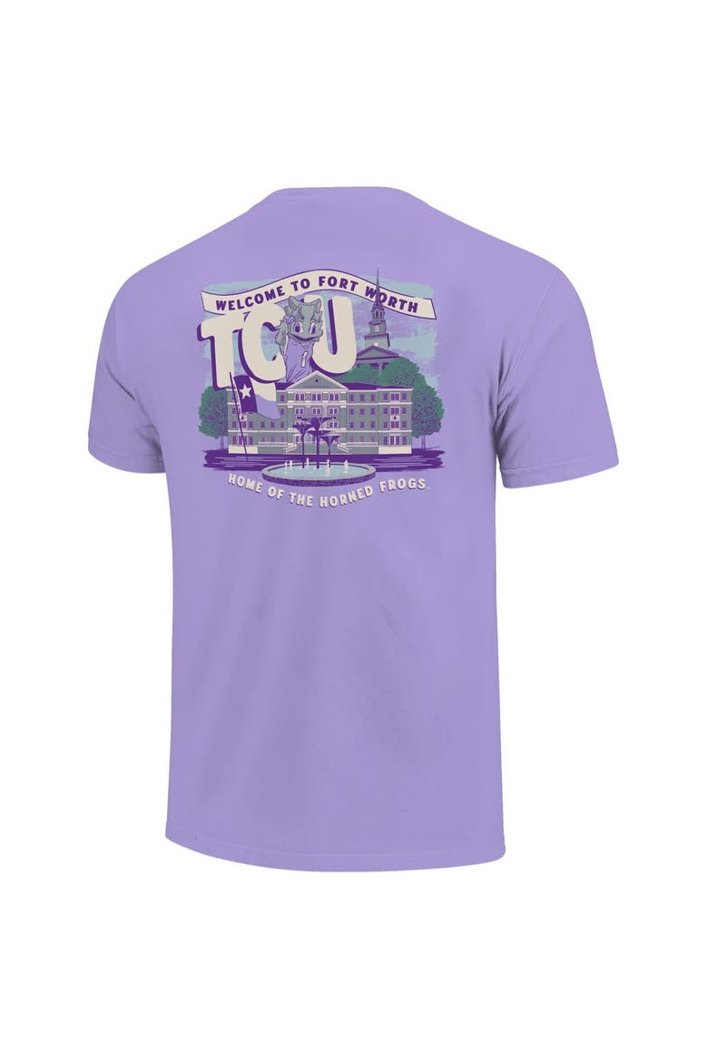 Youth  Purple TCU Horned Frogs Local Campus Scene T-Shirt, Alternate, color, Purple
