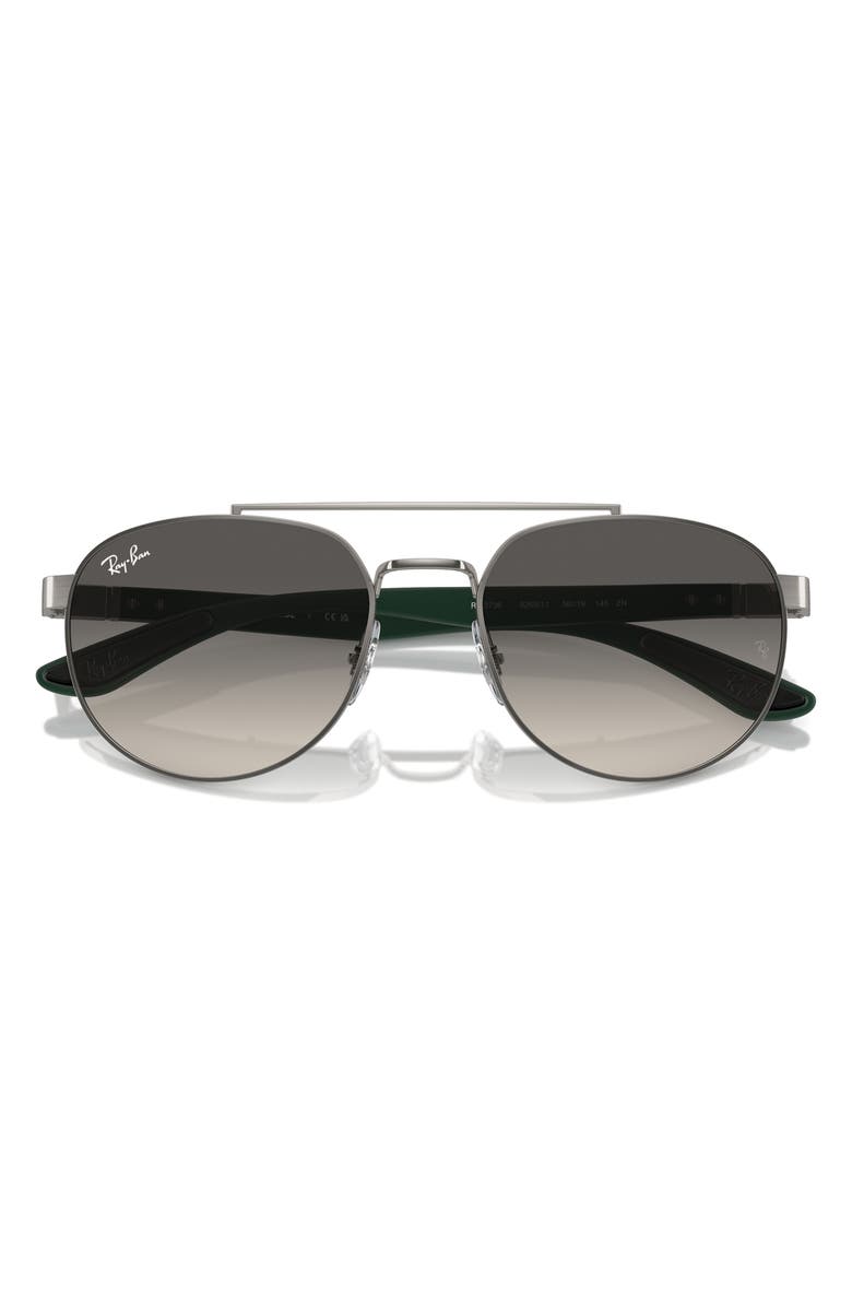 Ray-Ban 56mm Gradient Irregular Sunglasses, Alternate, color, Gunmetal