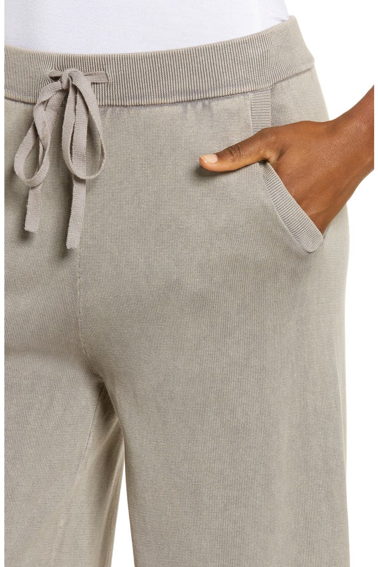 Sunbleached Wide Leg Cotton Lounge Pants, Alternate, color, BEACH ROCK