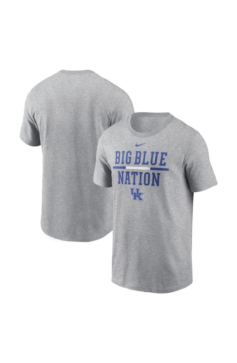Nike Men's Nike Heather Gray Kentucky Wildcats DNA Lockup T-Shirt, Main, color,
