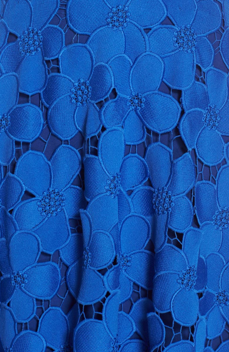 Badgley Mischka Collection Badgley Mischka Floral Lace Ballgown, Alternate, color, 