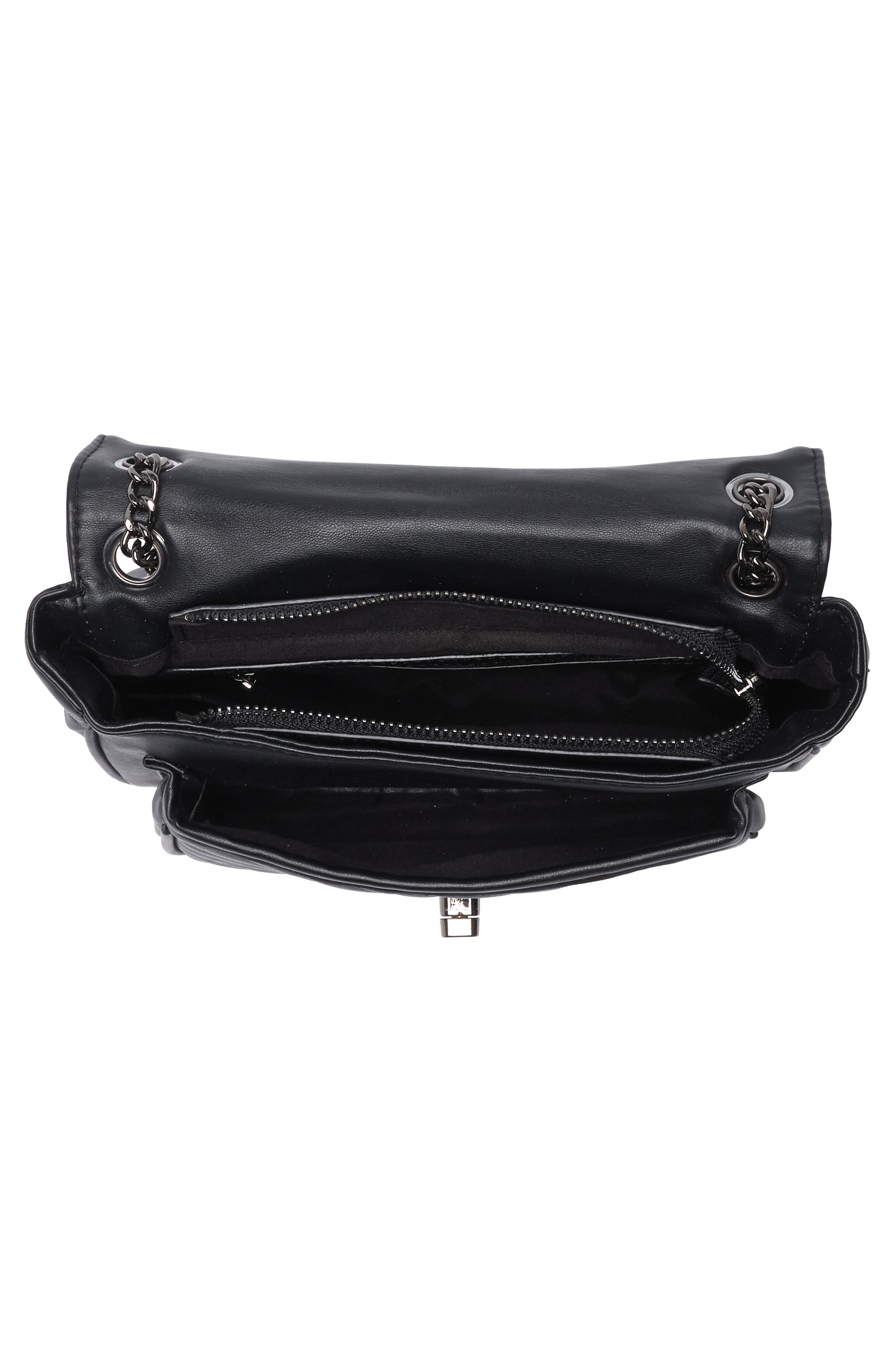 Badgley Mischka Collection Quilted Flap Crossbody Bag, Alternate, color, 