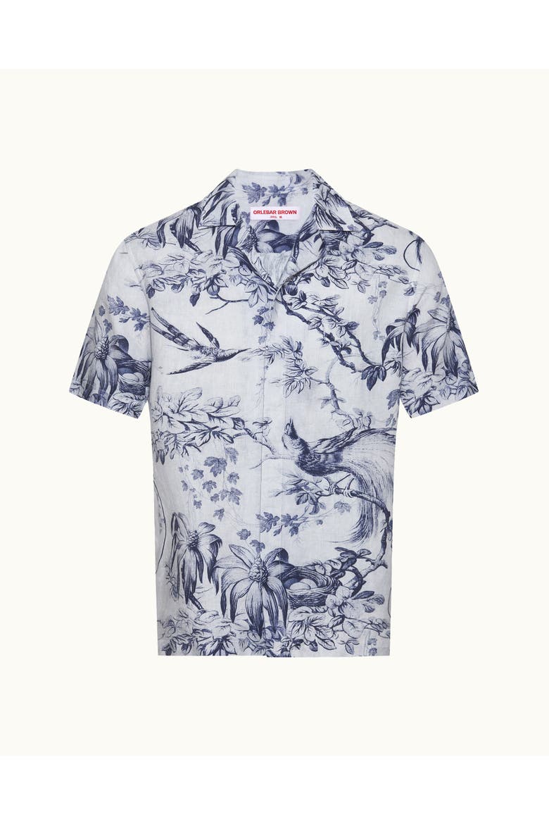 Maitan Relaxed Fit Short Sleeve Cotton Shirt, Alternate, color, AERO BLUE
