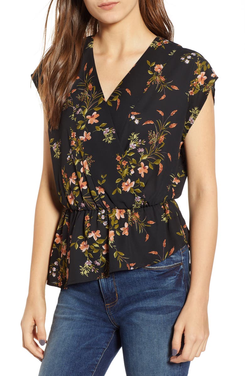 Leith Wrap Style Blouse, Main, color,