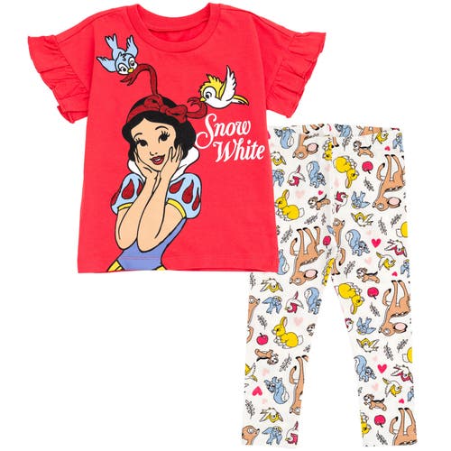 Disney T-shirt & Leggings Set In Red