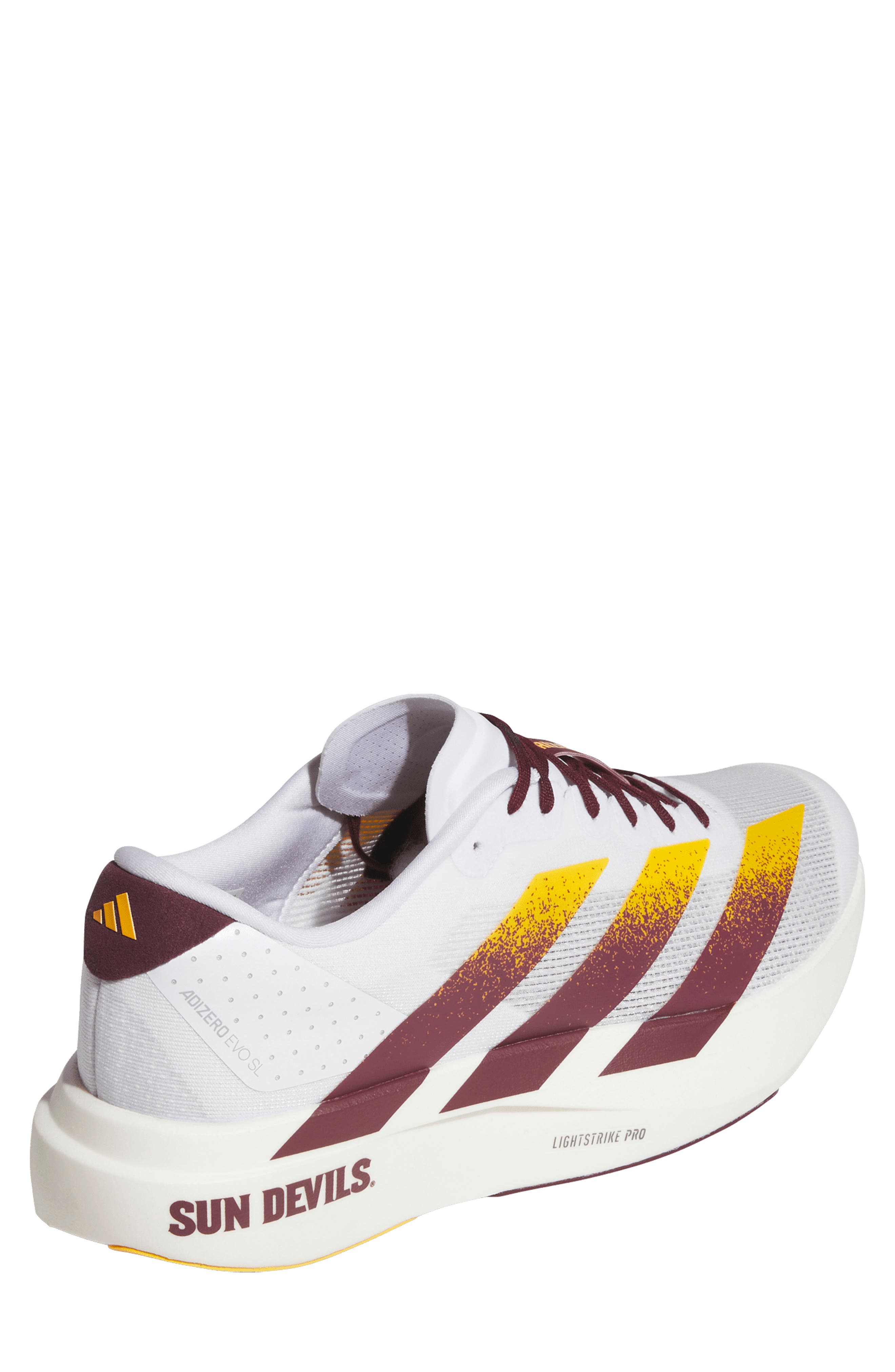 Adizero Evo SL Running Shoe, Alternate, color, WHITE