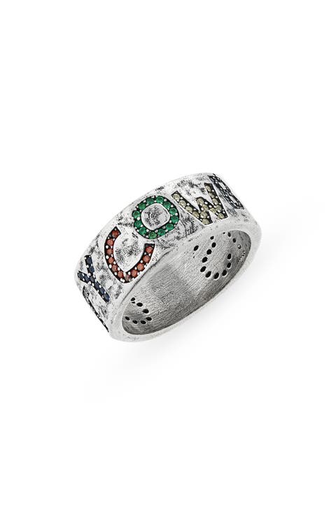 City Cowboys Multicolor Stone Band Ring