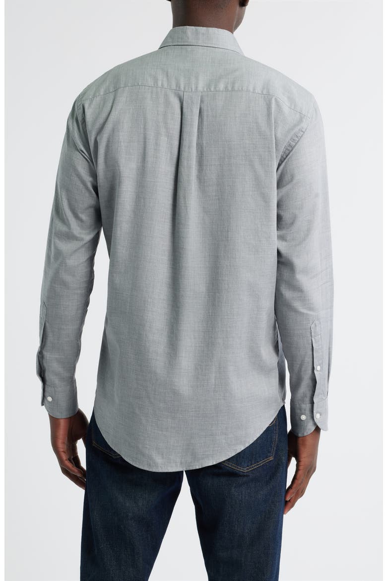 Highlands Soft Twill Button-Up Shirt, Alternate, color, GALE GREY