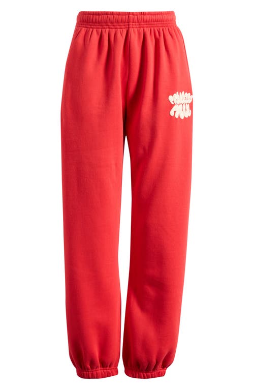 Princess Polly Logo Jogger Sweatpants In Red