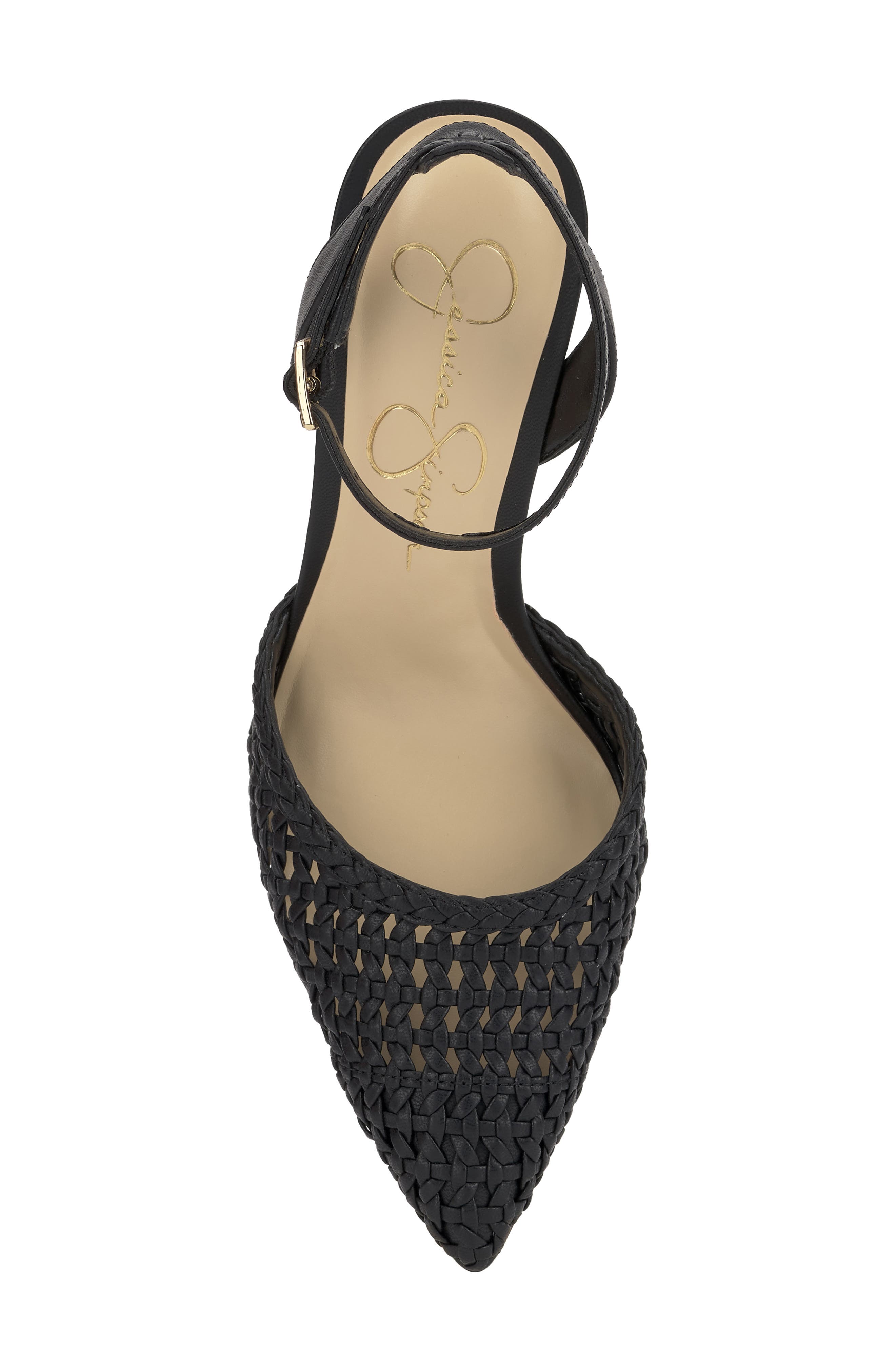 Jessica Simpson Nariro Ankle Strap Pump, Alternate, color, Black