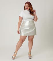 Smak Parlour Plus Size Belted Mini Skirt