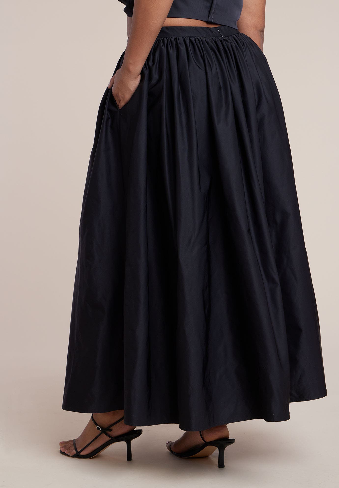 Taffeta Full Maxi Skirt - image 2