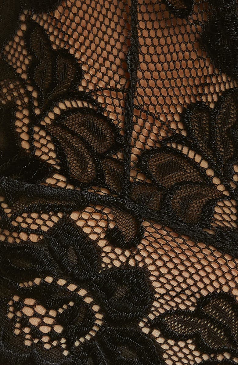 Oh La La Cheri Plunge Neck Lace Teddy, Alternate, color,