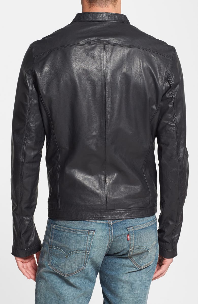DIESEL<sup>®</sup> 'Lagnum' Leather Racing Jacket, Alternate, color, 