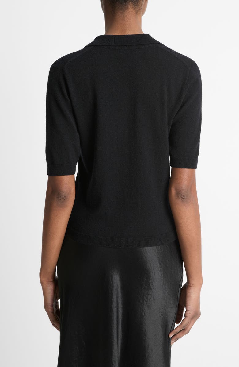 Vince Cashmere & Silk Johnny Collar Polo Sweater, Alternate, color, 
