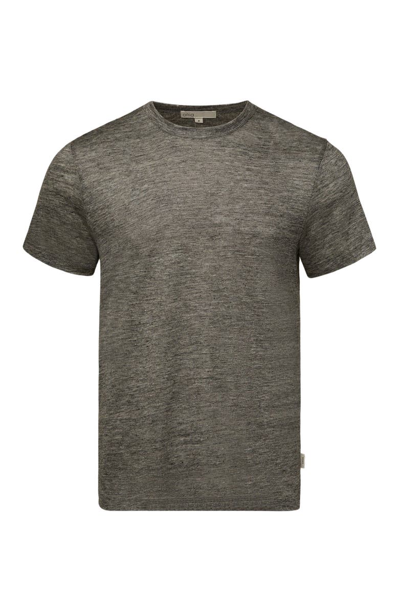 Onia Chad Linen Tee, Alternate, color, Heather Grey