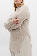 City Chic Side Split Mock Neck Longline Sweater