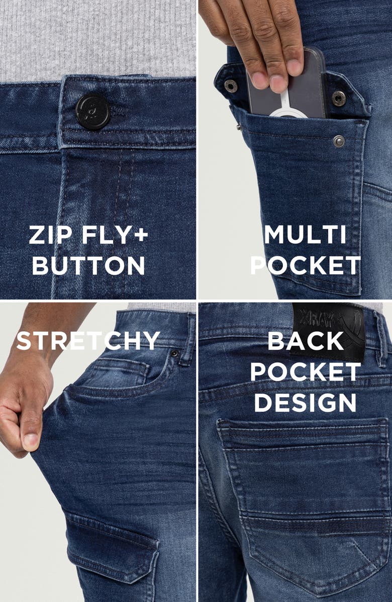 XRAY Denim Cargo Shorts, Alternate, color,