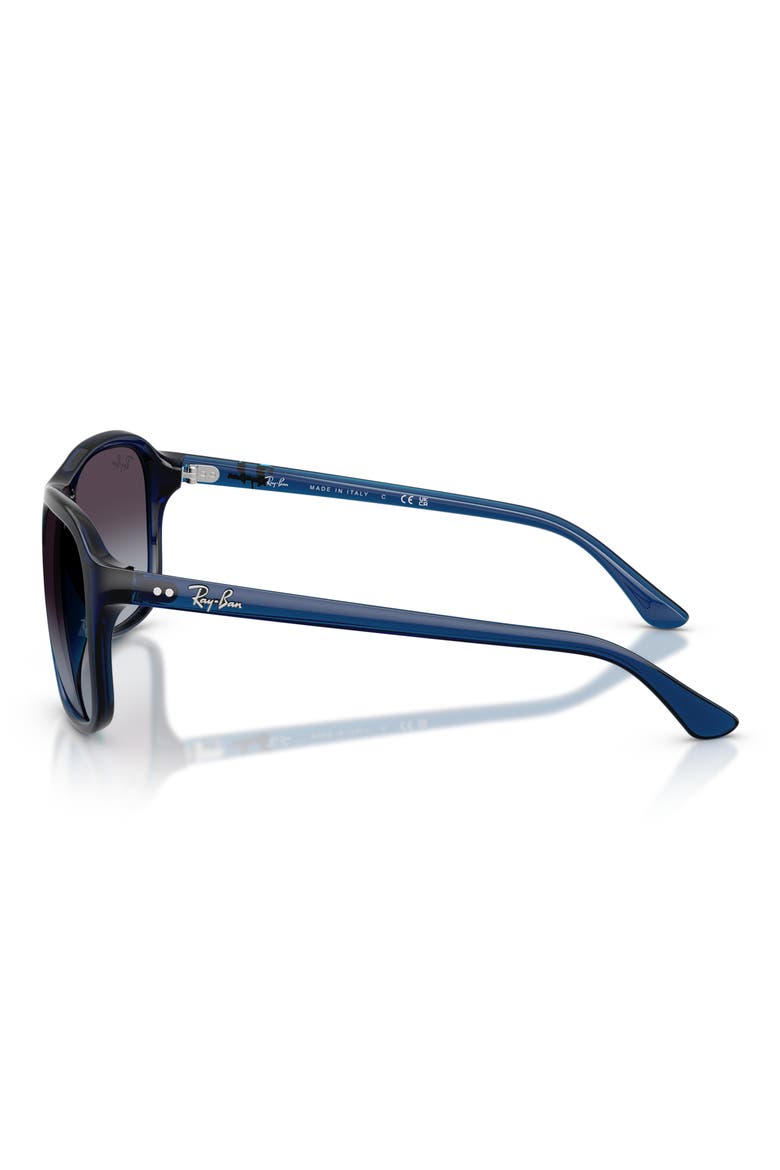 60mm Pilot Sunglasses, Alternate, color, OPAL BLUE