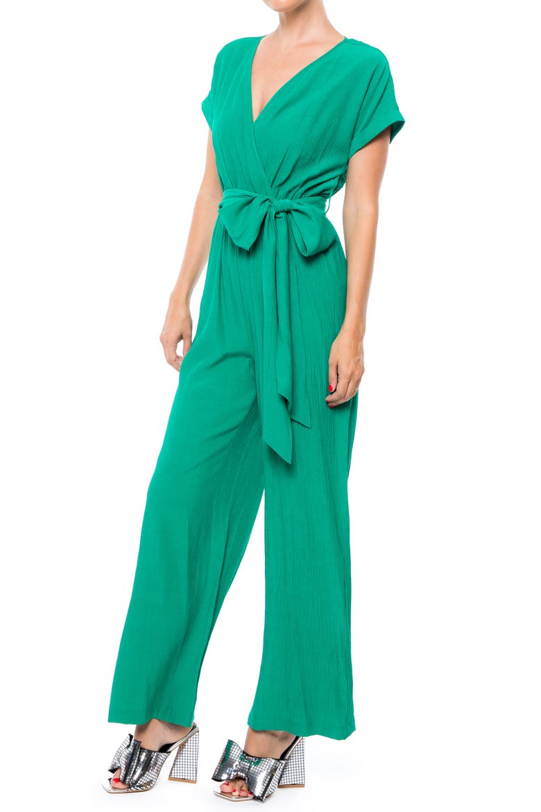 Wonderland Jumpsuit, Alternate, color, EMERALD