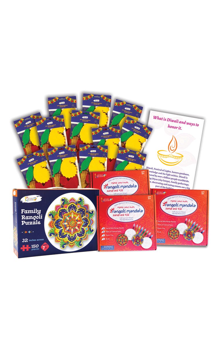 KULTURE KHAZANA Diwali Classroom/Party Kit For 12, Main, color, Multi-Color