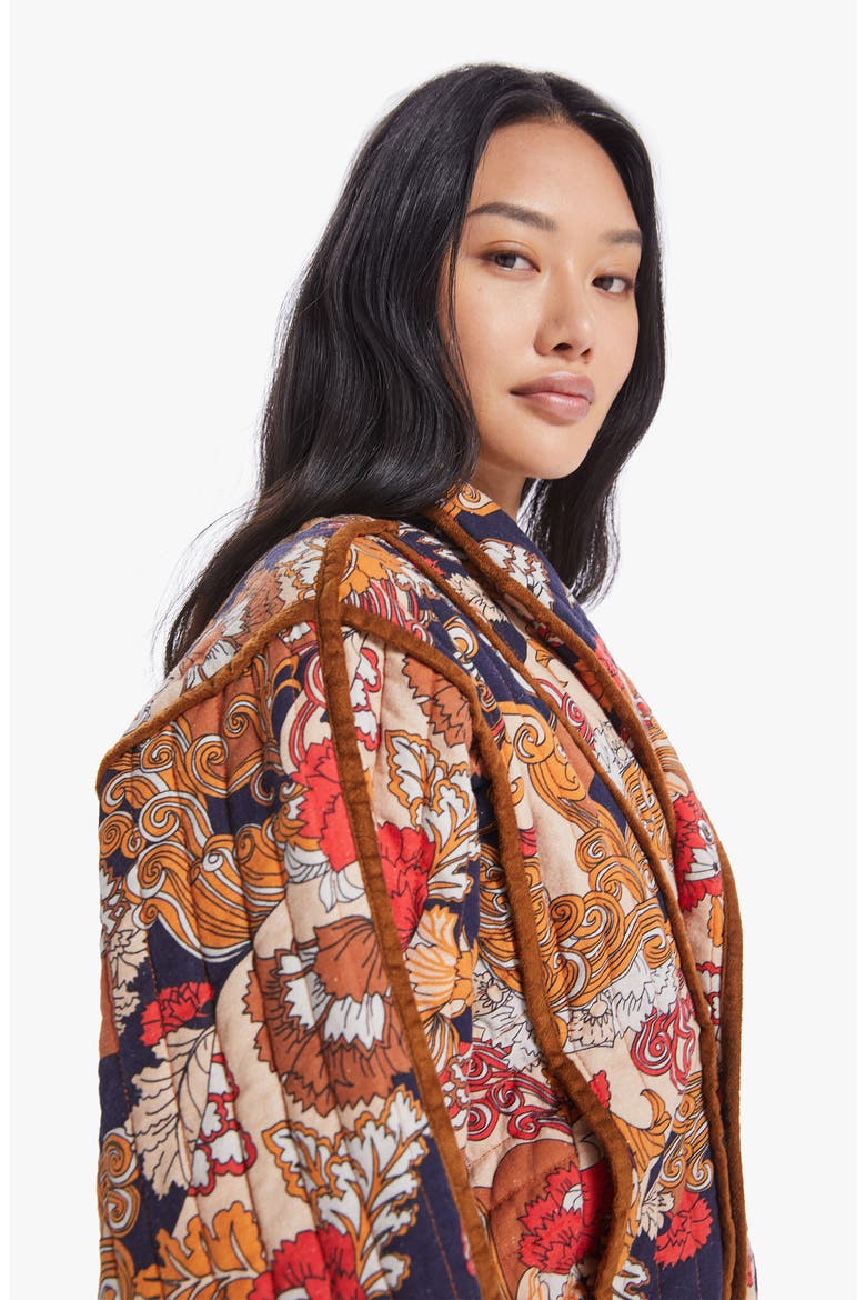 The Big Time Bond Quilted Cotton Jacket, Alternate, color, FLOWERS IN HER HAIR