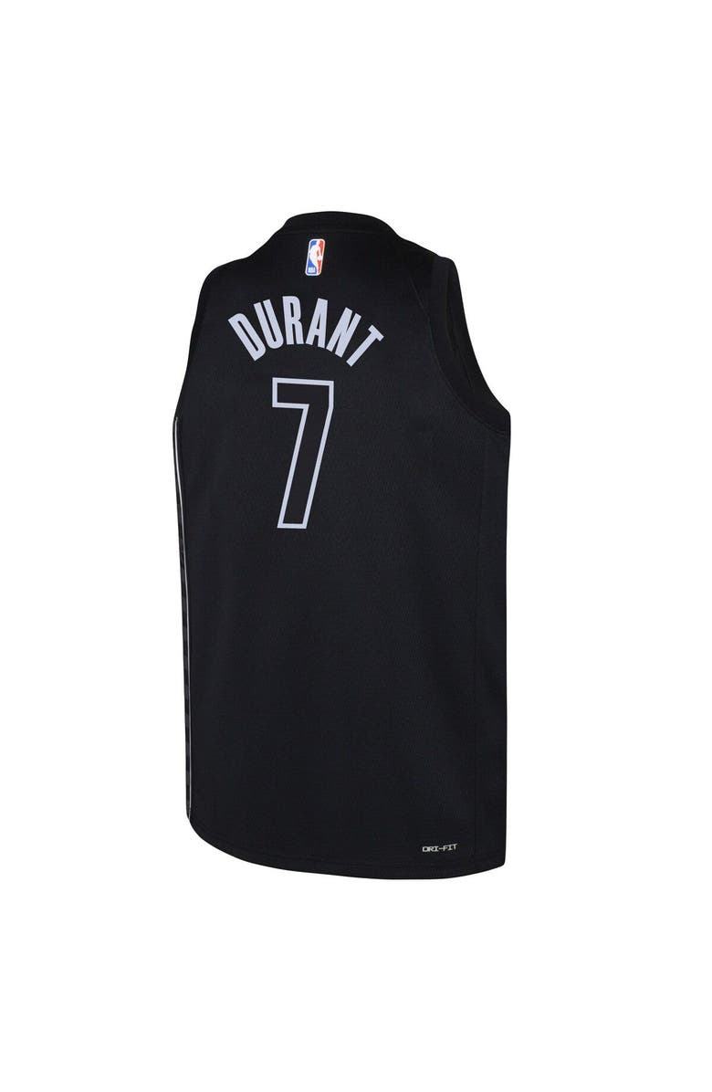 Jordan Brand Youth Jordan Brand Kevin Durant Black Brooklyn Nets Swingman Jersey - Statement Edition, Alternate, color, 