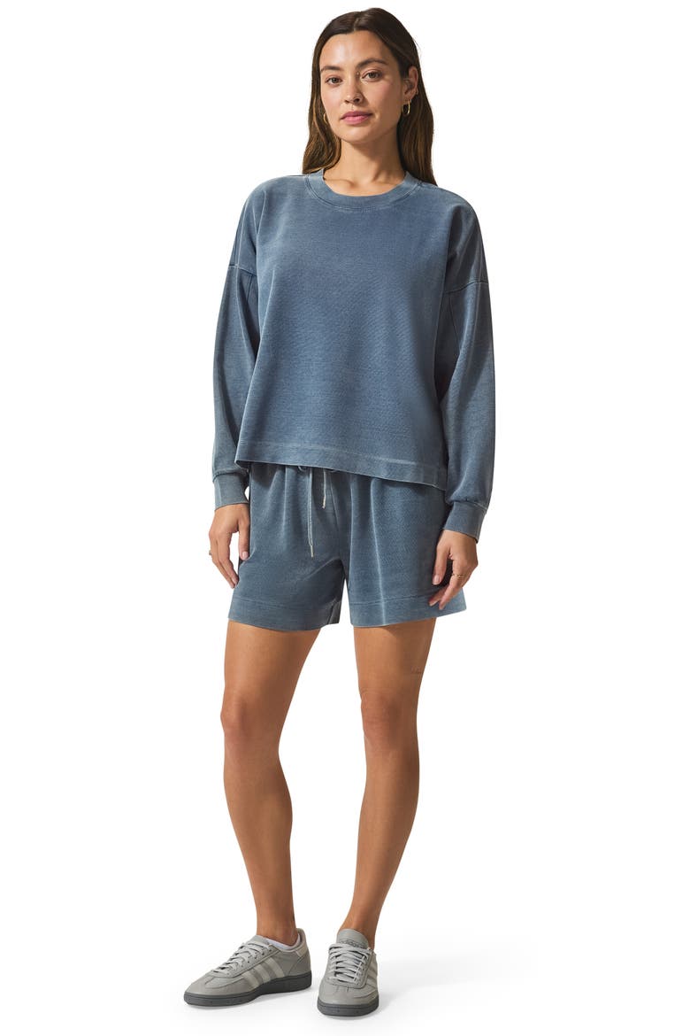Indigo Crewneck Sweatshirt, Alternate, color, INDIGO