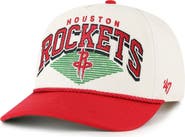 '47 Men's '47 Cream/Red Houston Rockets Pomona Two-Tone Rope Hitch Adjustable Hat