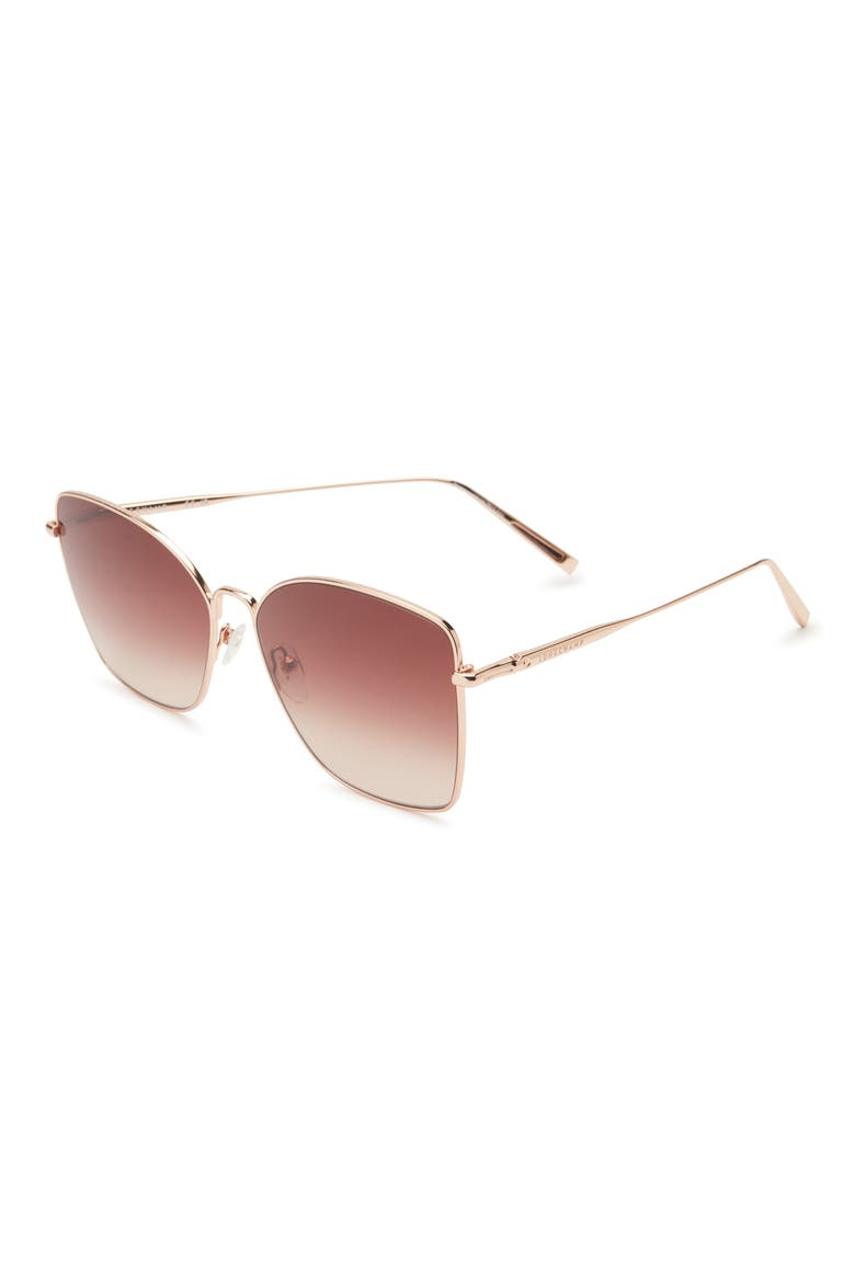 Roseau Gradient Square Sunglasses, Alternate, color, ROSE GOLD