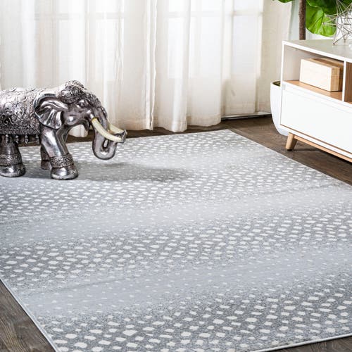 Jonathan Y Antelope Modern Animal Area Rug In Light Gray/cream