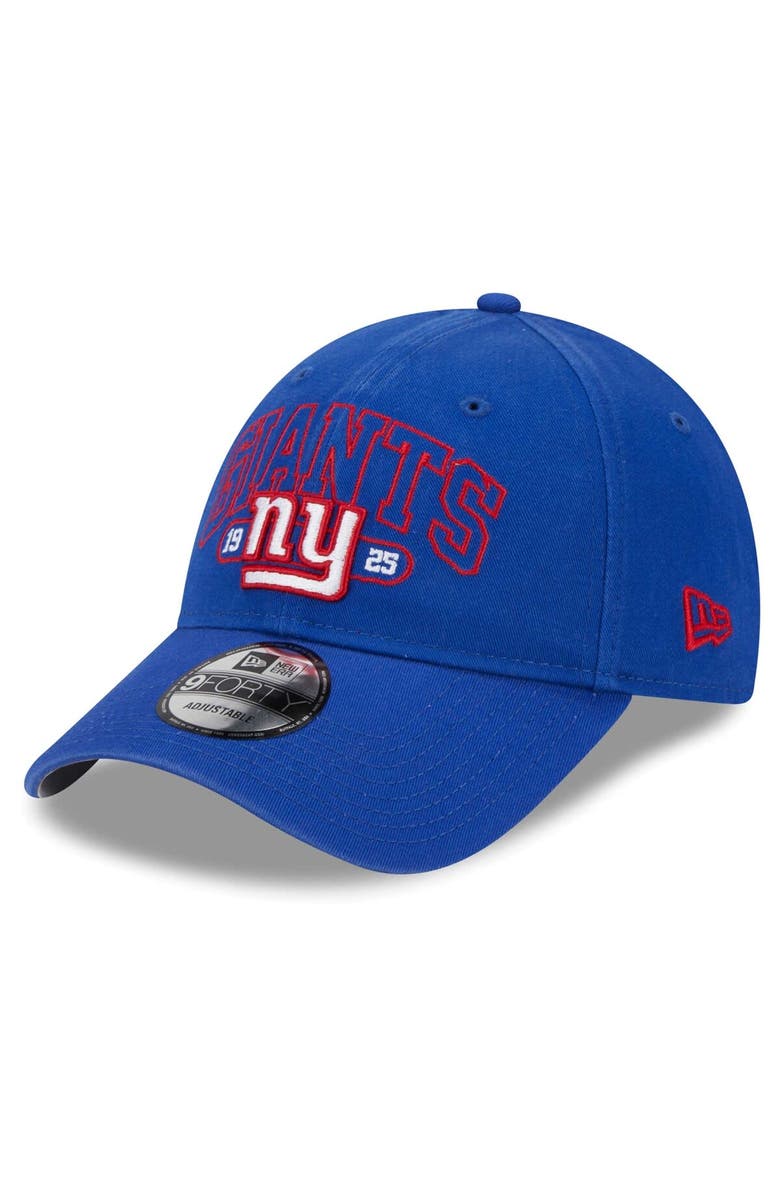New Era Men's New Era Royal New York Giants Outline 9FORTY Snapback Hat, Main, color, 
