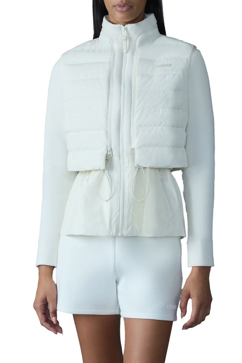 Priscilla 3-in-1 Hybrid Lightweight Jacket with Down Vest, Main, color, CREAM