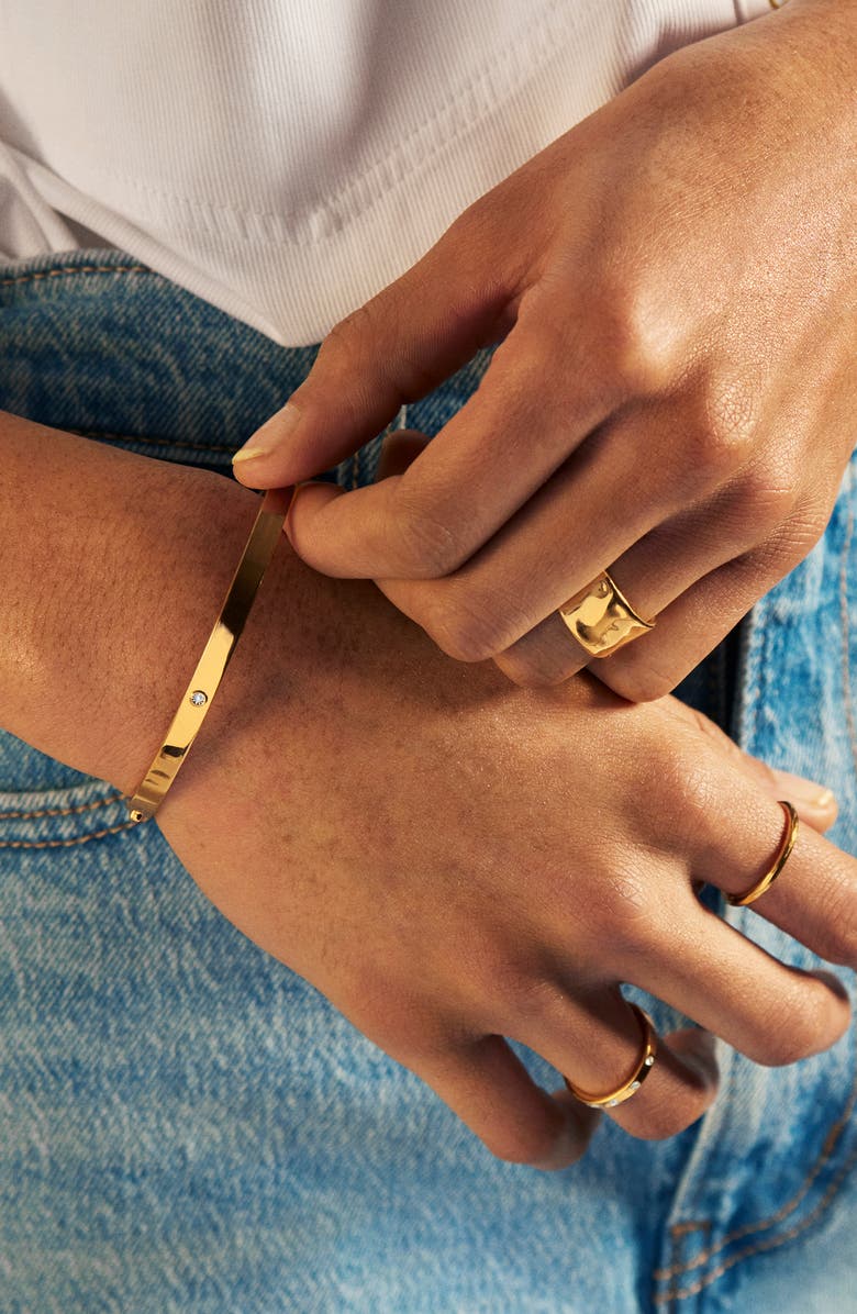 Monica Vinader Fiji Diamond Band Ring, Alternate, color, 18K Gold Vermeil