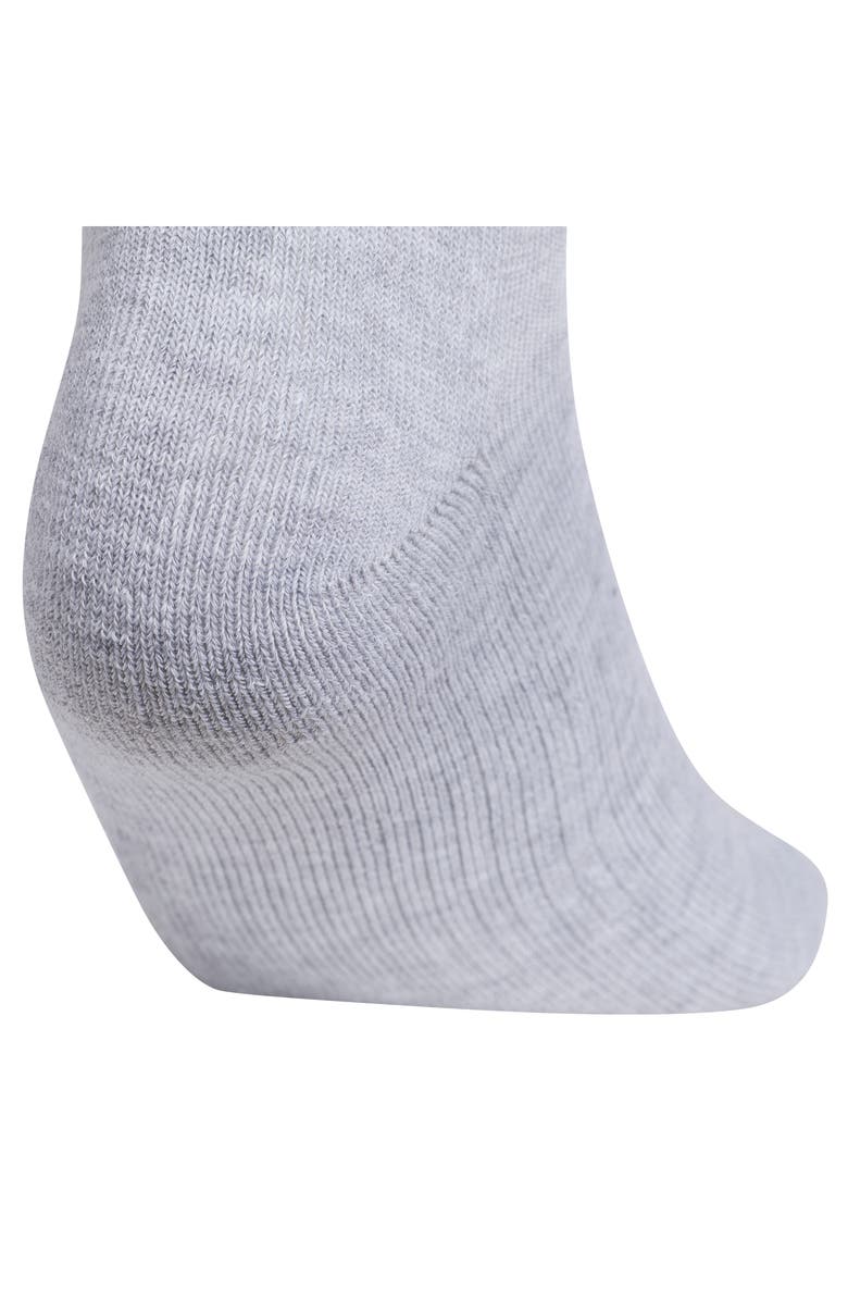 adidas Athletic Cushioned Assorted 6-Pack Quarter Socks, Alternate, color, Cool Light Heather/ Pink/ Blue