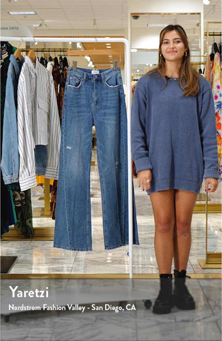 Ruby High Waist Palazzo Wide Leg Jeans, sales video thumbnail