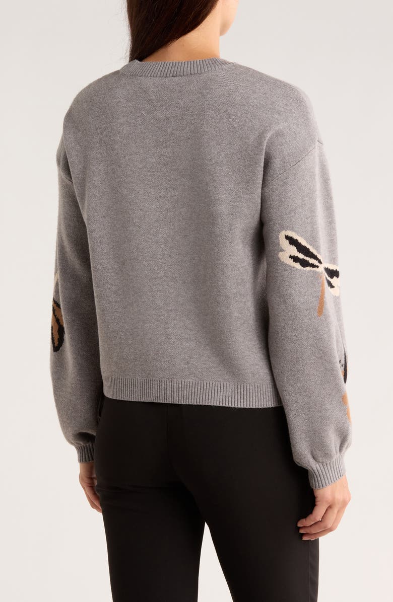 Ellen Tracy Dragonfly Sweater, Alternate, color, 