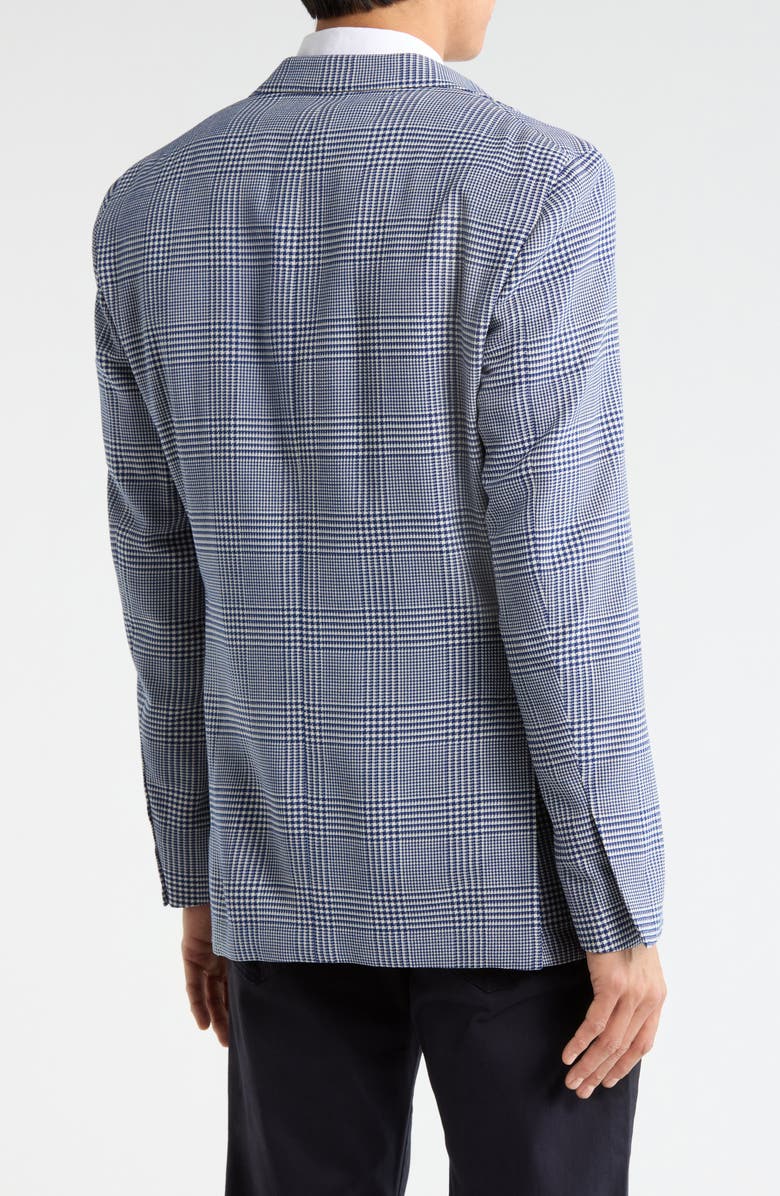 Samuelsohn Blue Plaid Stretch Wool Sport Coat, Alternate, color, Blue