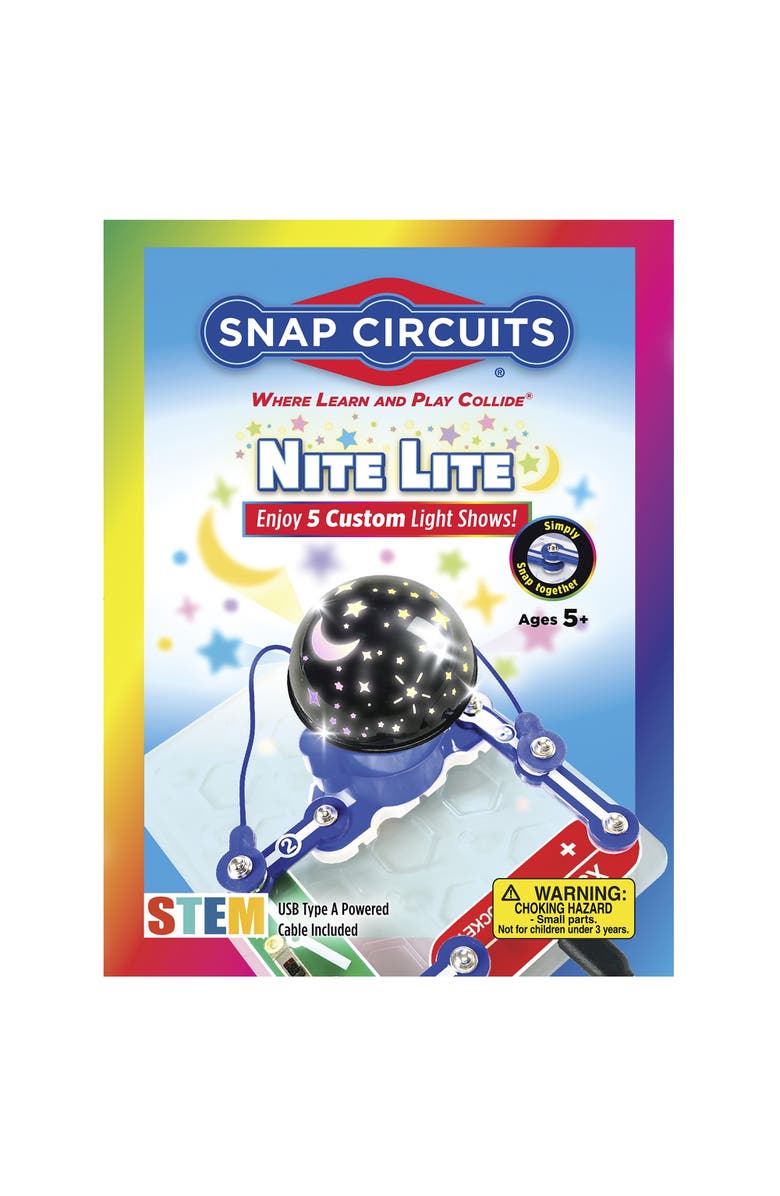 Snap Circuits Nite Lite Build Own Night Light Kit, Age 5+, Main, color, Multicolored