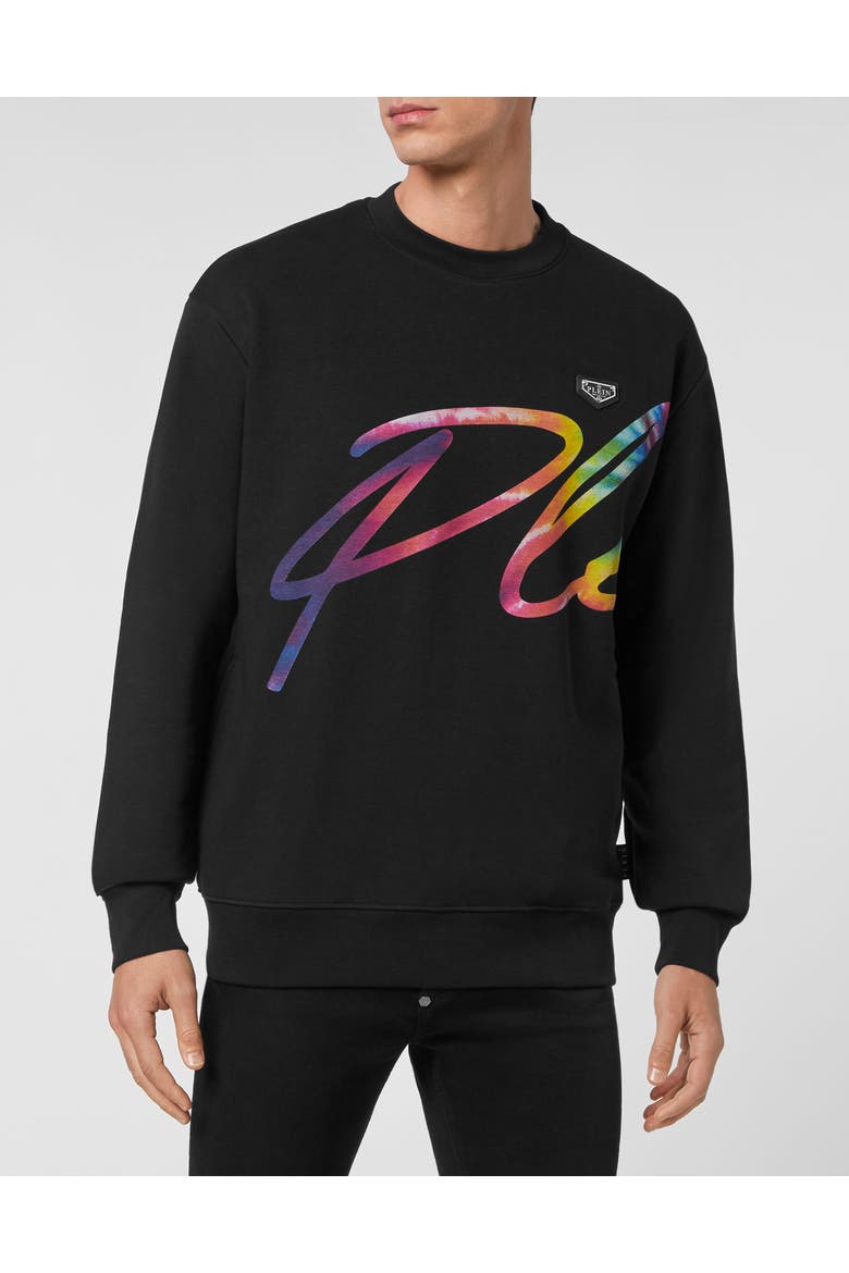 Sweatshirt Ls Signature Unisex, Main, color, black