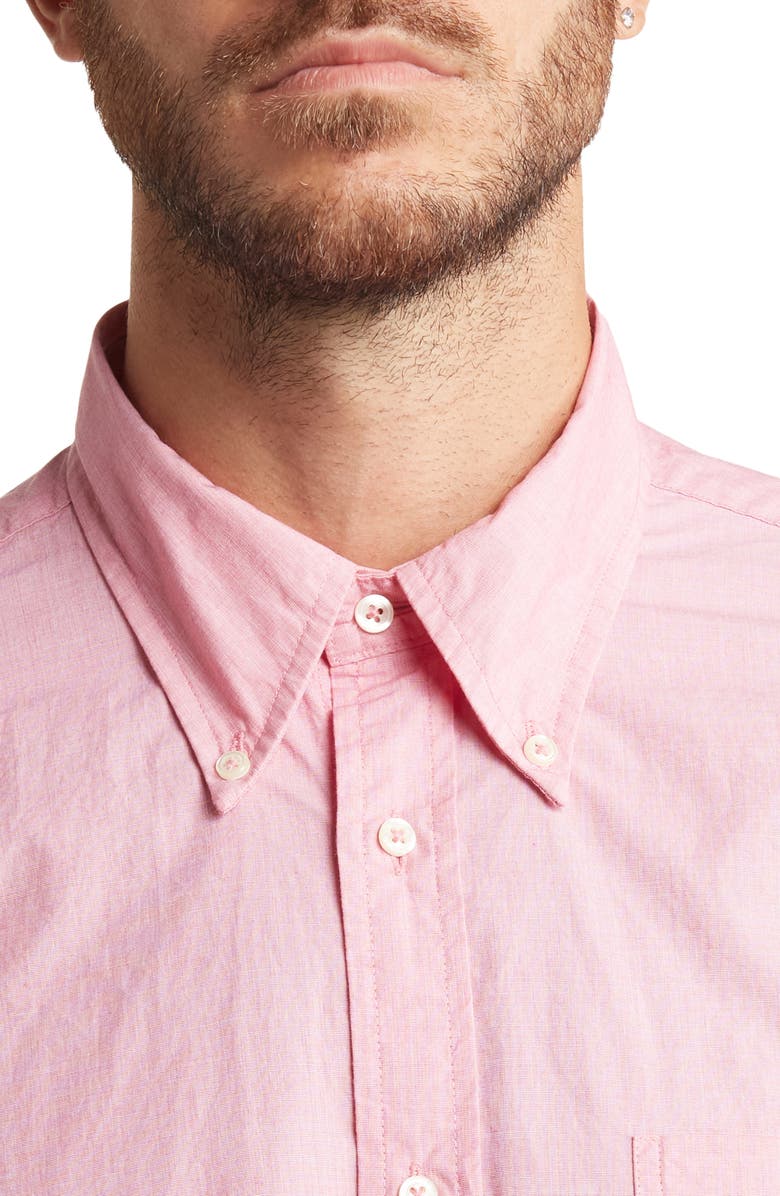 Brooks Brothers Solid Pink Button-Down Shirt, Alternate, color, 