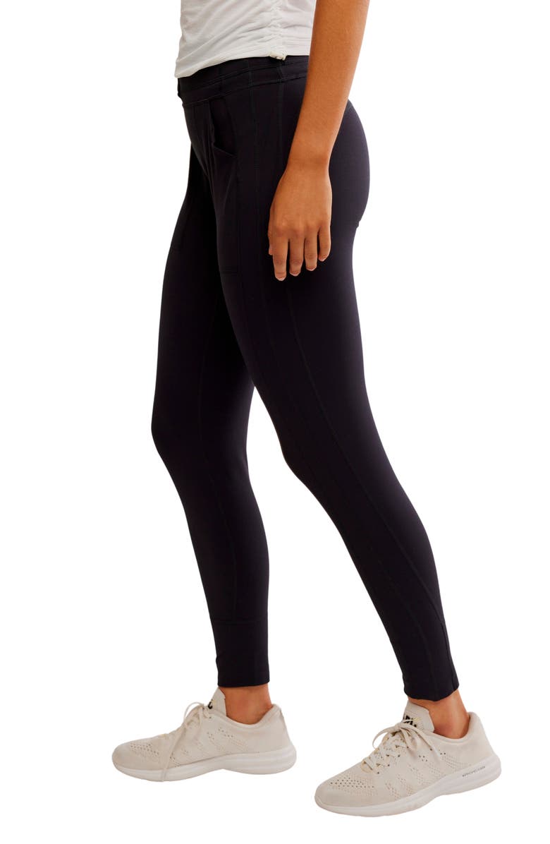 Free People Solid Never Better Joggers, Alternate, color, Black