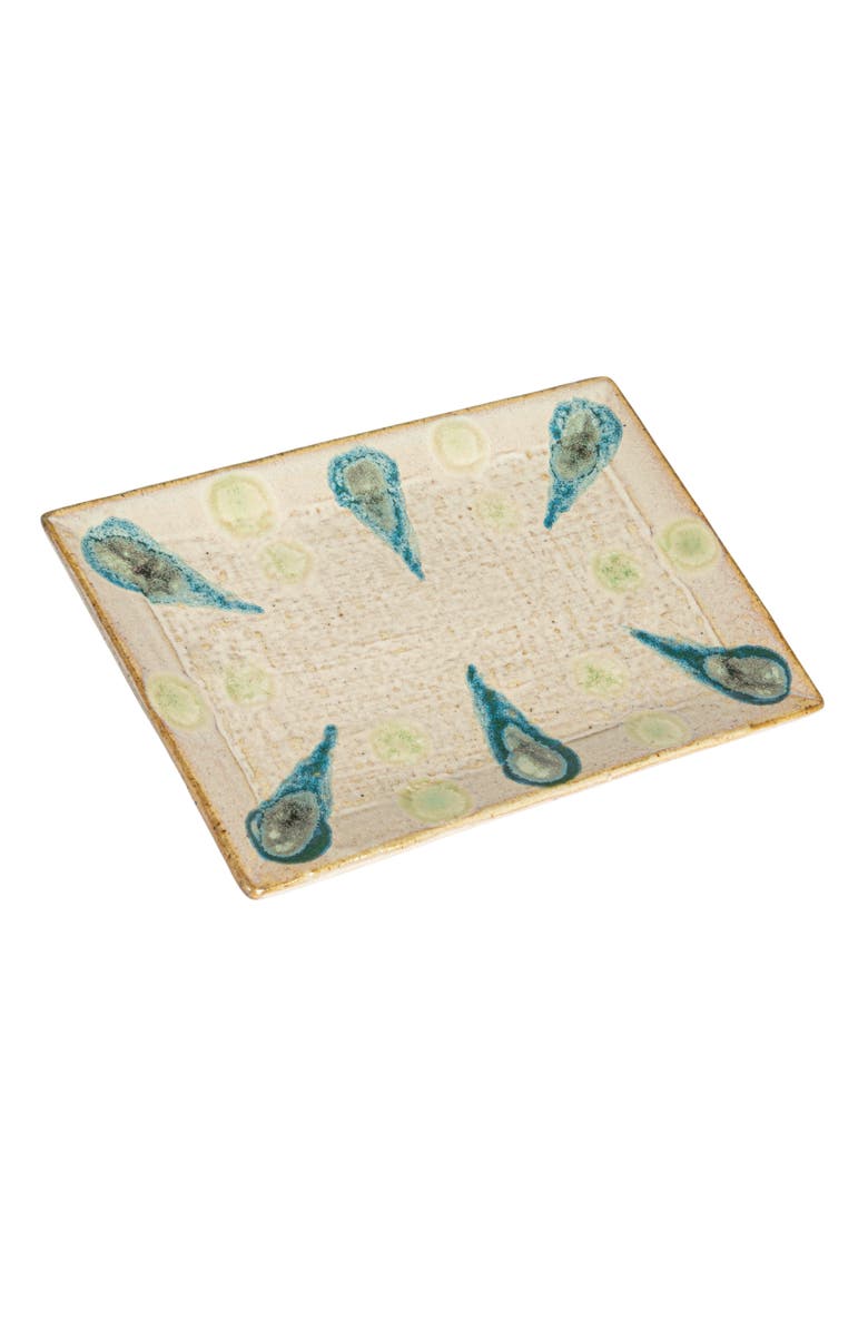 Storied Home Geometric Platter, Main, color, Green