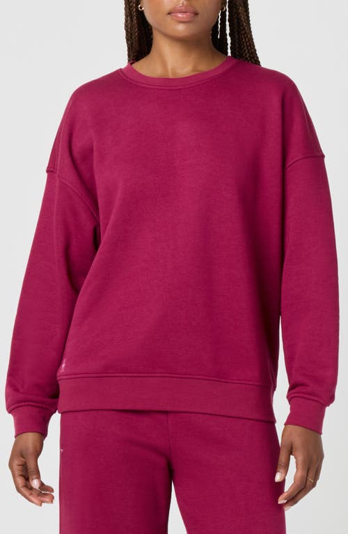 Florence By Mills Cozy Crush Oversize Sweatshirt In Red
