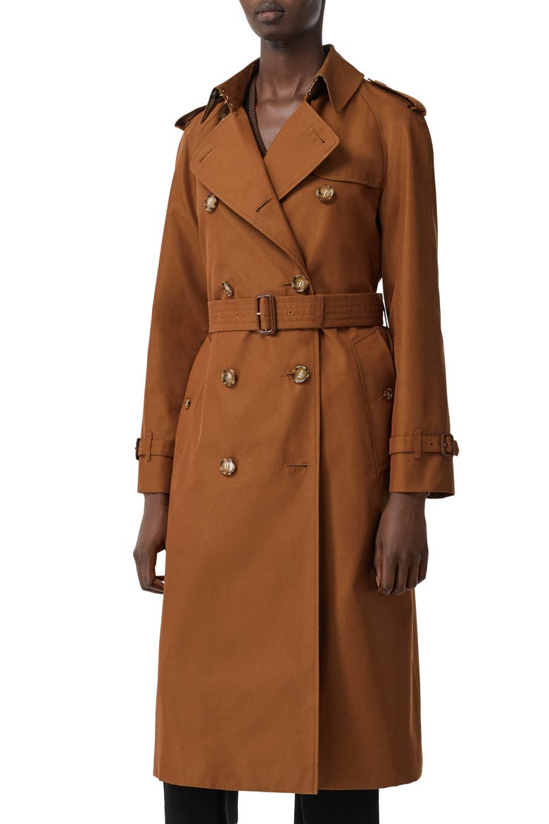 Waterloo Relaxed Fit Cotton Trench Coat, Main, color, CHESTNUT BROWN