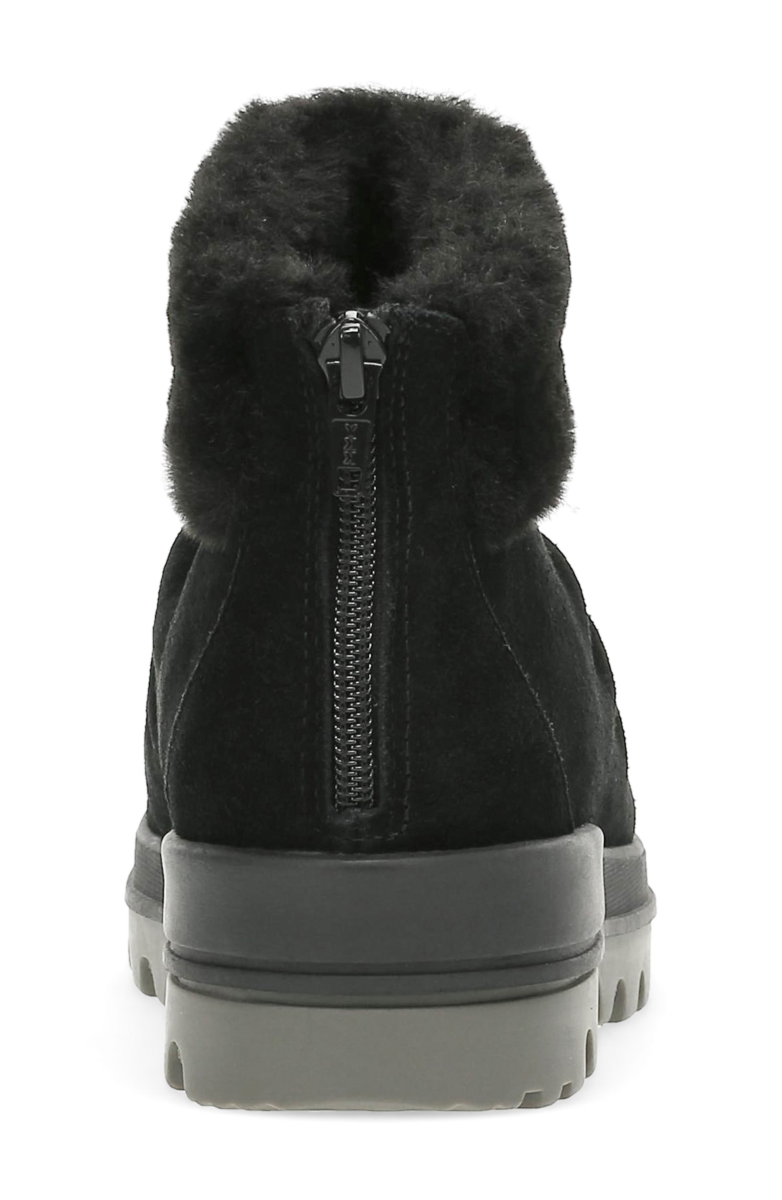 BARETRAPS Nuri Faux Fur Trim Cold Weather Bootie, Alternate, color, Black Suede