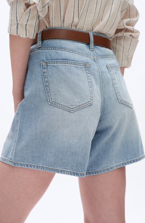 Bayeas Mid Rise Denim Shorts In Blue