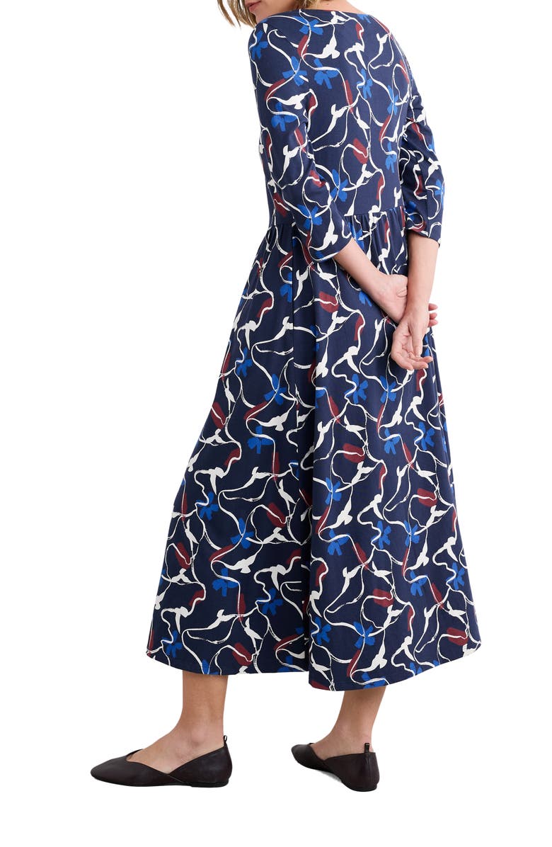 Seasalt Cornwall Emily Abstract Print Dress, Alternate, color, Kestrel Flight Maritime