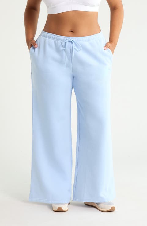 Exhale Fleece Wide Leg Sweatpants