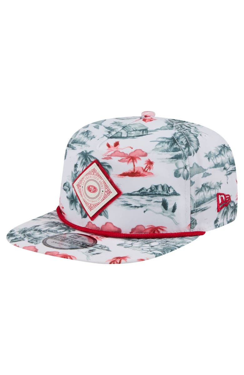 New Era Men's New Era White San Francisco 49ers Adventure Golfer Snapback Hat, Main, color, White